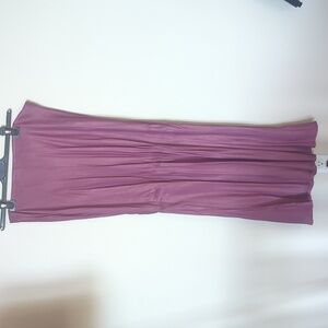 Women's long pink slip skirt
